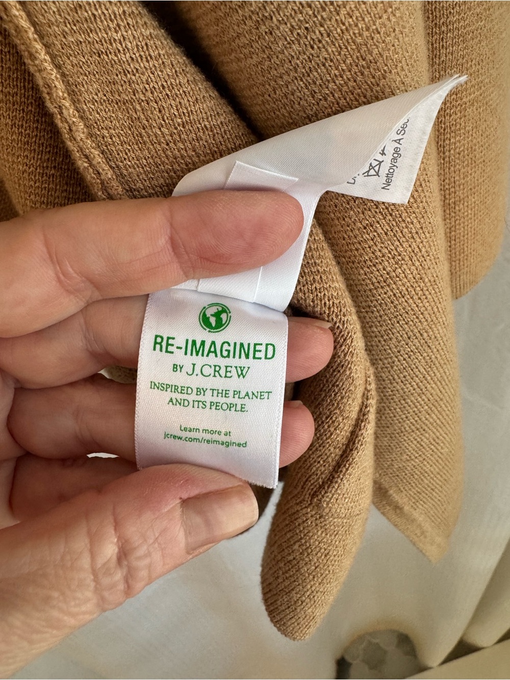 J. Crew Eloise Sweater Blazer Open-Front Coatigan in Heathered Khaki - Picture 7 of 10